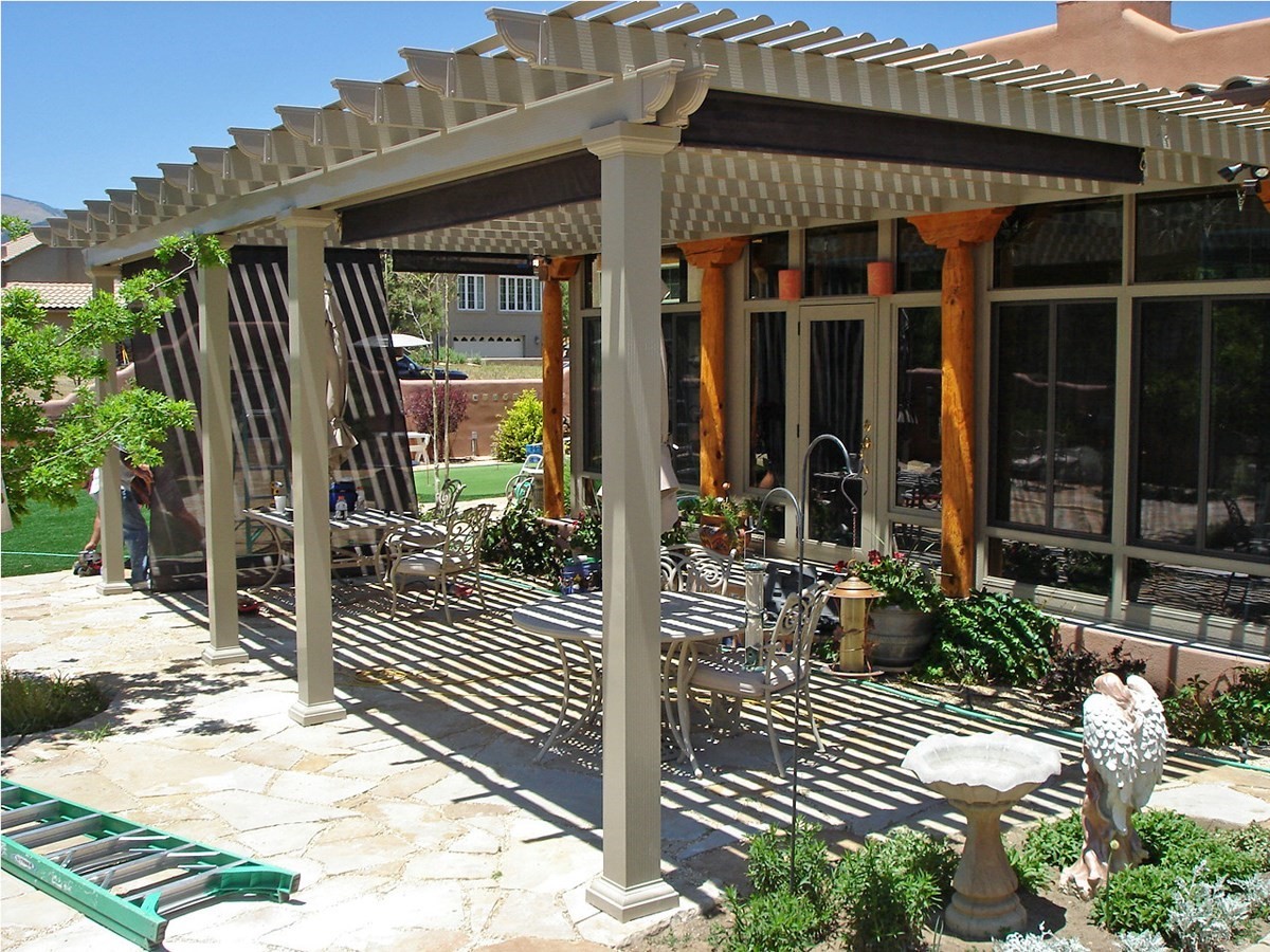 exterior of home with patio cover