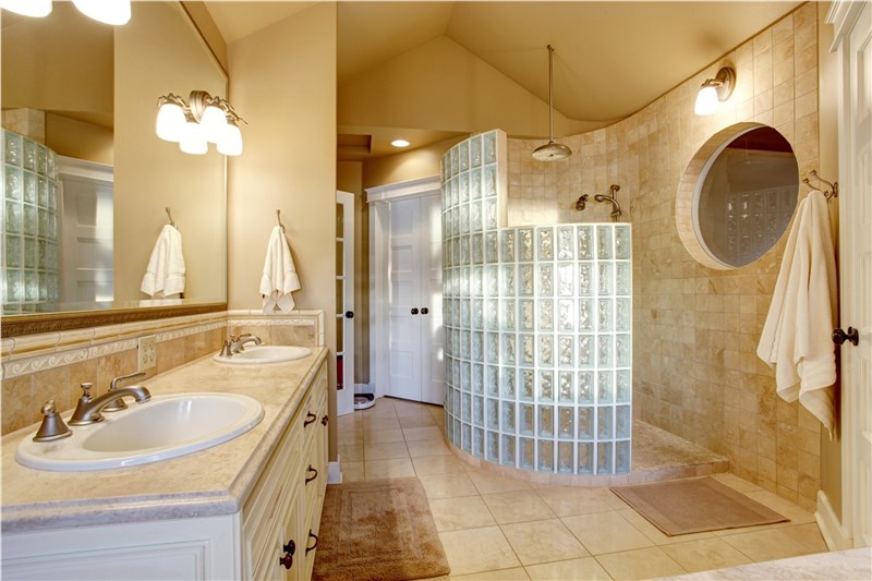 remodeled bathroom interior