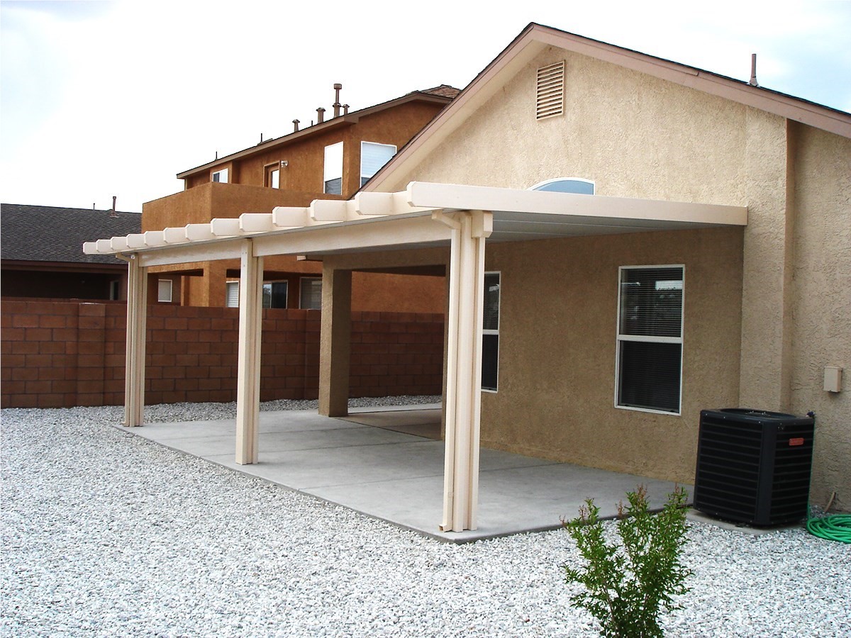 exterior of home with patio cover