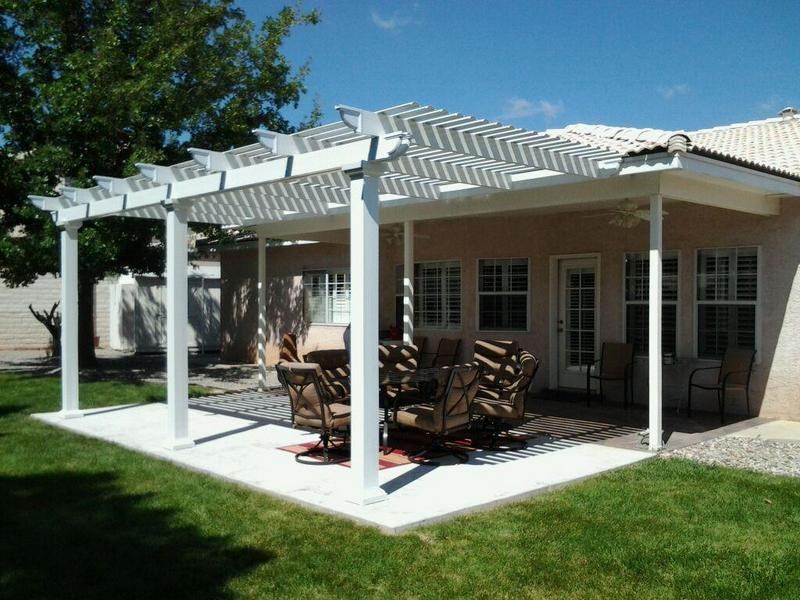 partial shade pergola outside
