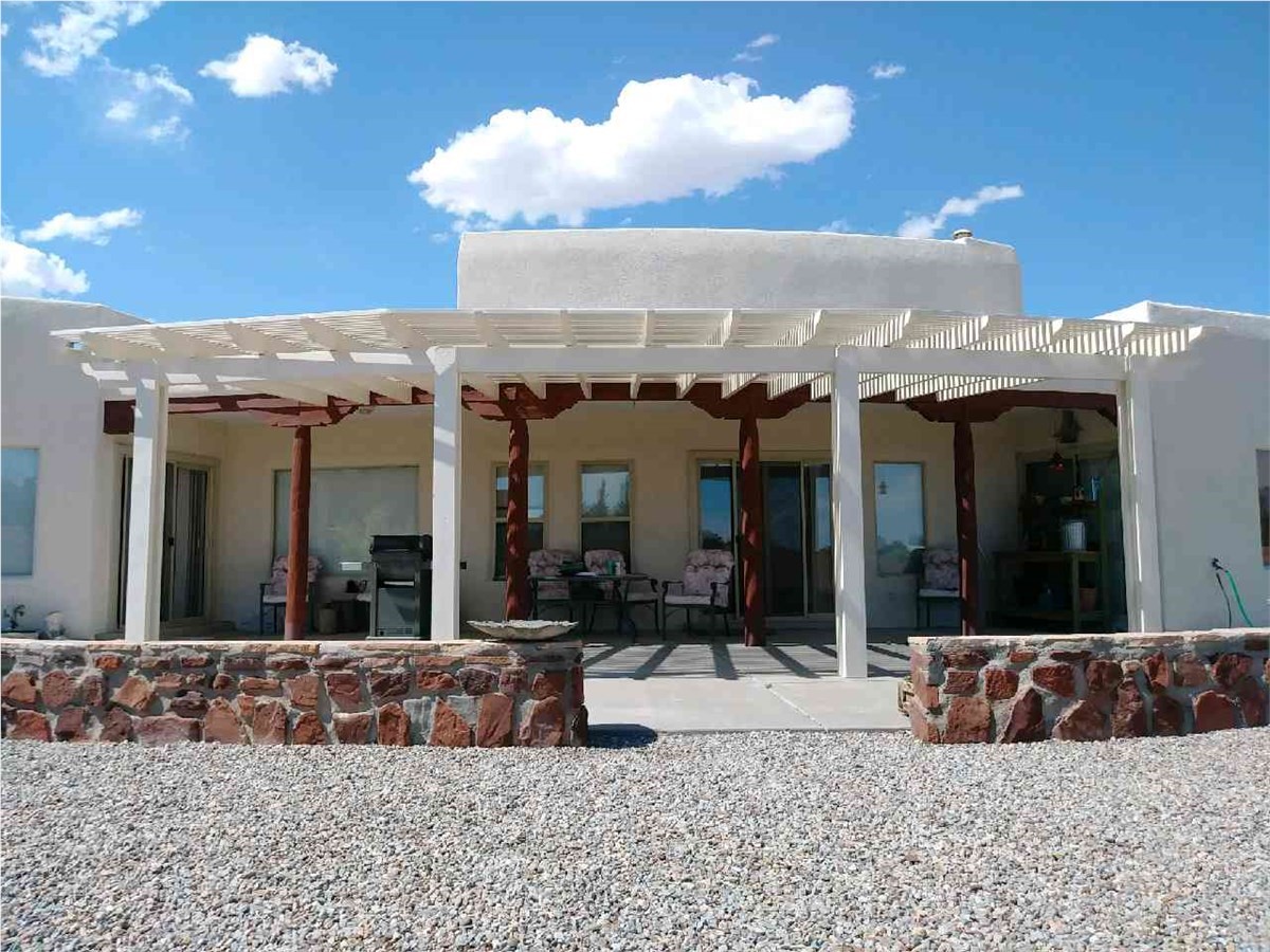 white patio cover
