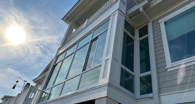Interior view of an integrated sunroom