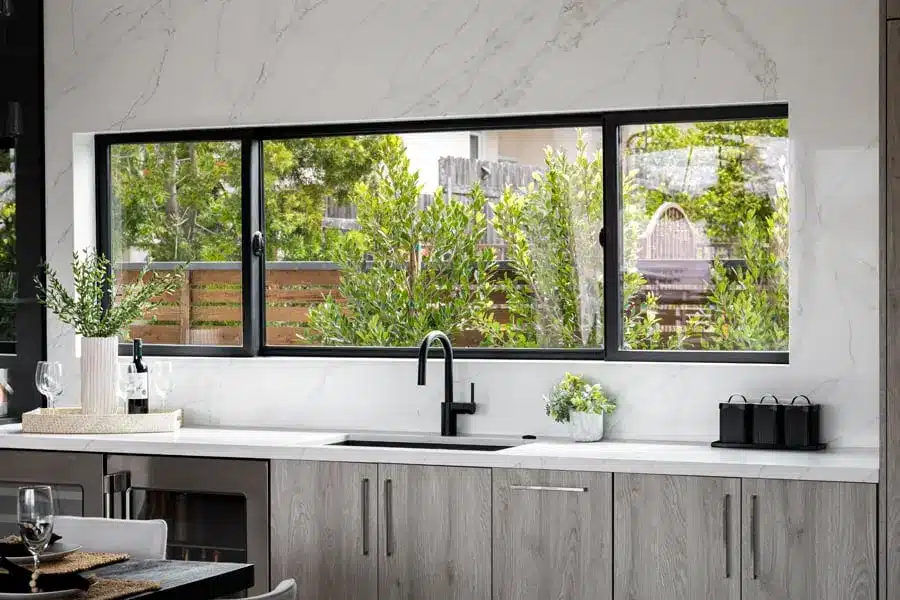 Andersen sliding window in a New Mexico home