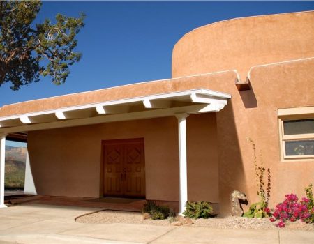 Outdoor patio shaded by a patio cover